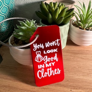 Funny Aluminum luggage tags