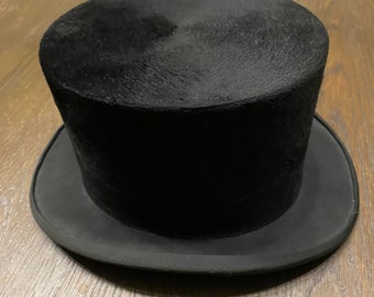 Vintage silk top hat 7 1/4, size 56