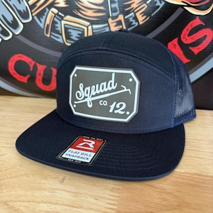 Fire Department Hat | Custom Leather Patch, Firefighter Gift, Station Gear, Firefighter Hat, Ladder Engine Rescue Squad Company image 4