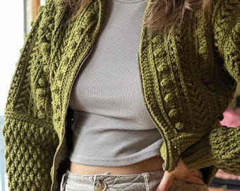 Crochet Pattern: Oliva Jacket | Step-by-step PDF + video tutorials (IN SPANISH)