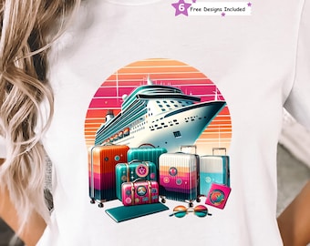Cruise Vacation PNG, Cruise Squad Sublimation Design, Travel Lover Vibes, Family Cruise Summer Vacation, Retro Vacation, Digital Download