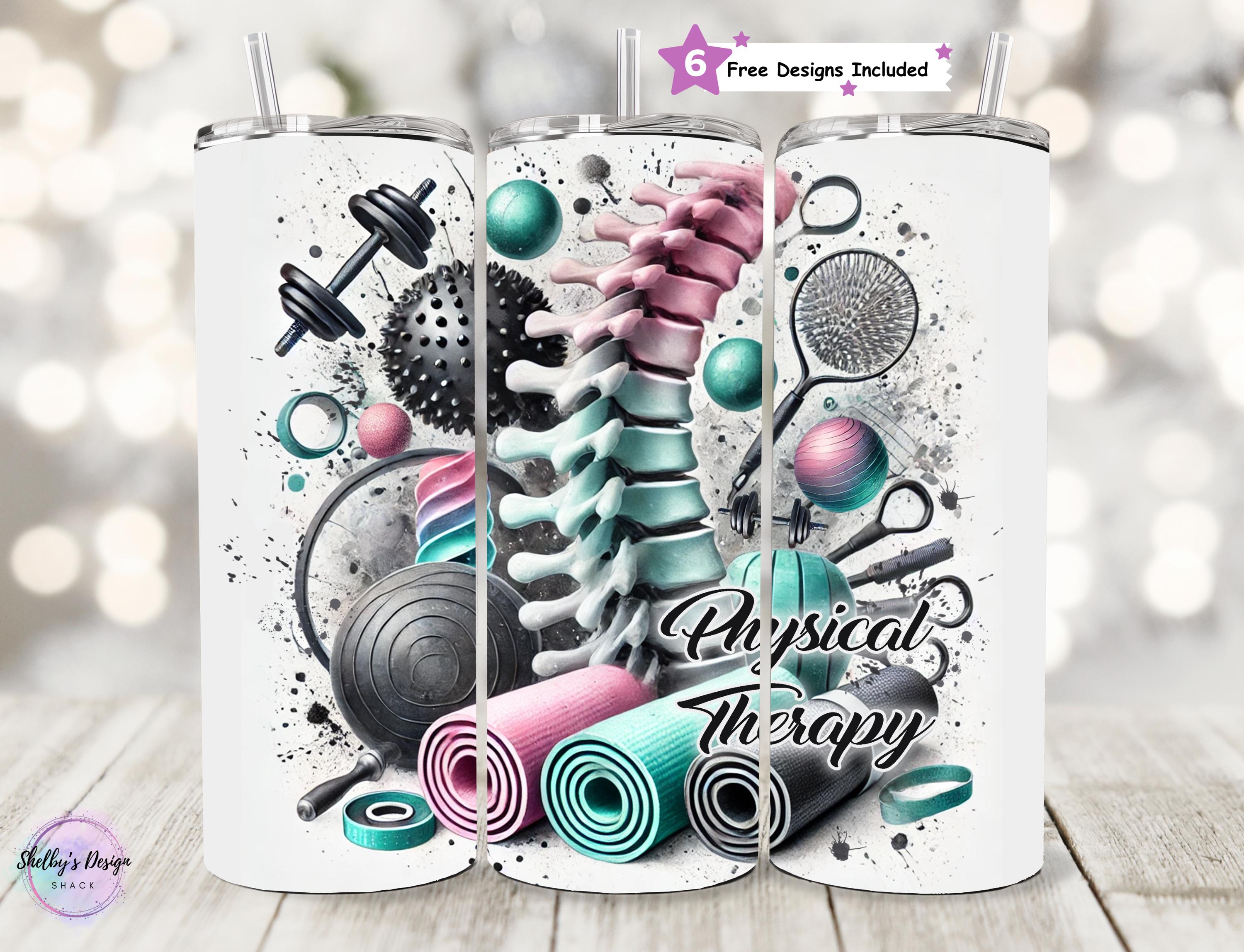 Set 4 Sottobicchieri Per Fisioterapista – 'This Is What An Awesome Physio Looks Like' – Finitura Lucida, 9x9 Cm, Regalo Per Professionisti Della Salute - 3