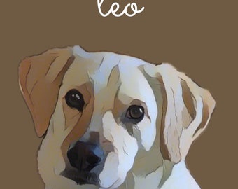 Retrato personalizado de mascota