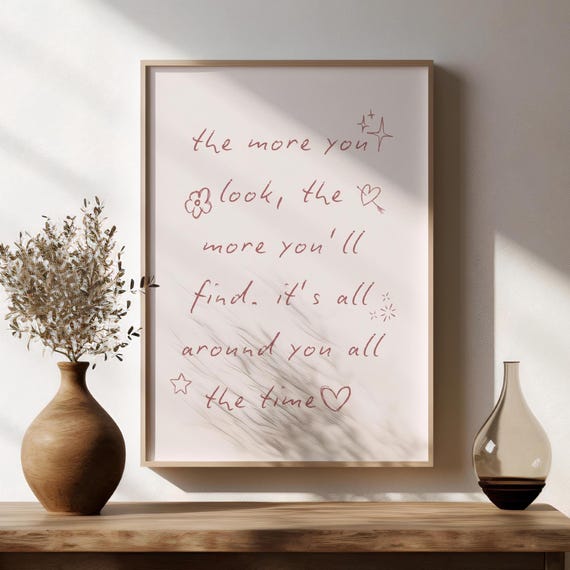 I See It Olivia Dean Art Print - Soft Pink Handwritten Quote Print