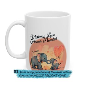 Personalized mom mugs elephant mug for new mom gift ideas first time mom gift first mothers day mug for mom birthday gift mothers love mug