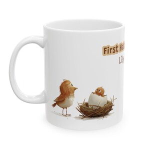 Custom mom mug gift for first time mom personalized Mothers day mug gift for mom birthday bird mug gift for new mom first mothers day mug