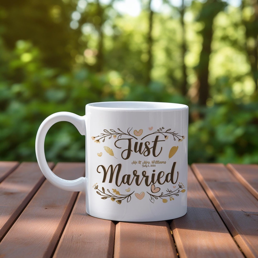 Personalized Mr and Mrs Coffee Mugs Personalized Wedding Gift Custom Mr ...