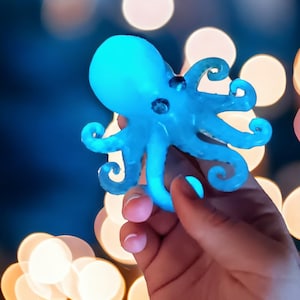 Octopus Soap, jelly SOLD OUT Glow in the Dark soap comes with a UV light to charge it upon request