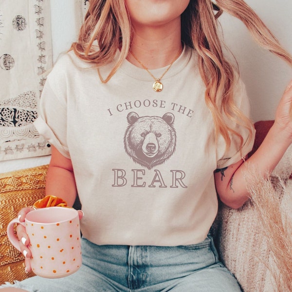 I Choose The Bear Shirt Bear Man Tee Fuck The Patriarchy Team Bear Shirt Equal Rights Shirt Feminism  Female Empowerment Gez Z Weirdcore Tee