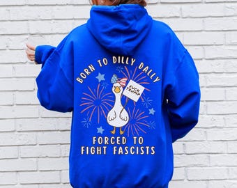 Fuck Trump Silly Goose Sweatshirt Funny Goose FDT Shirt Foxtrot Delta Tango Is He Dead Yet Are We Great Yet Political Merch Not My President