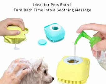 Multifunctional Silicone Bath Body Brush with Built-in Soap Dispenser - Gentle Massage Scrubber