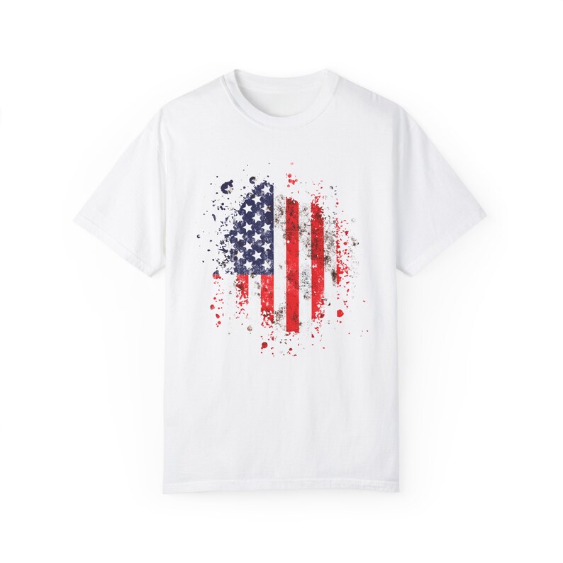 USA Flag Distressed Shirt, 4th of July Family Shirt, American Flag