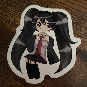 Zatsune Miku vocaloid 3 inch sticker