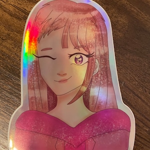Hirogaru Sky Precure Ageha holographic 4” sticker