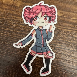 Kasane Teto UTAU Synth V vinyl sticker