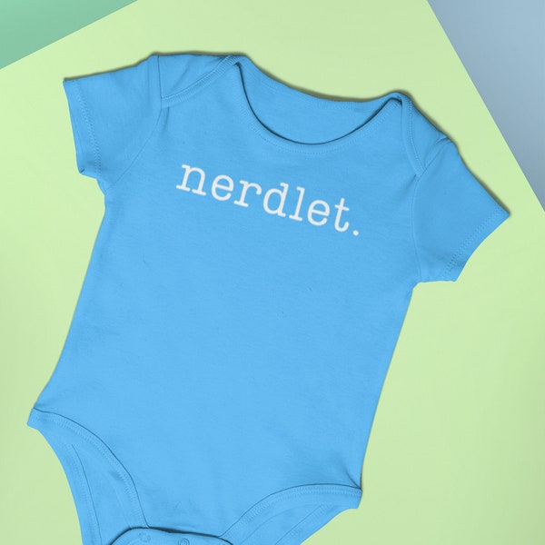 Mother's Day Gift for New Parents: Geeky Baby Onesie, Adorable Nerdlet Outfit for Geek Families and New Dad Present