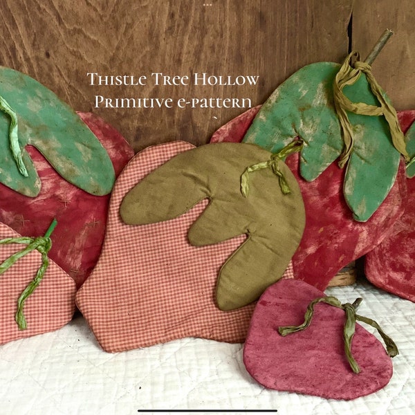 PDF primitive strawberries sewing pattern summer e-pattern