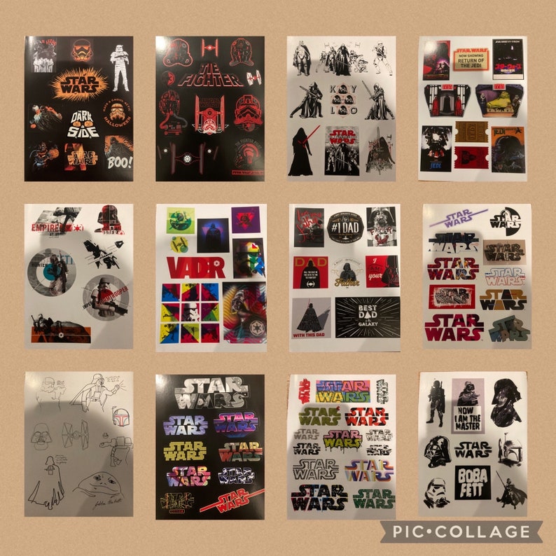 200 Star Wars Forever Stamps USPS First Class Forever Stamps 2 Pages of