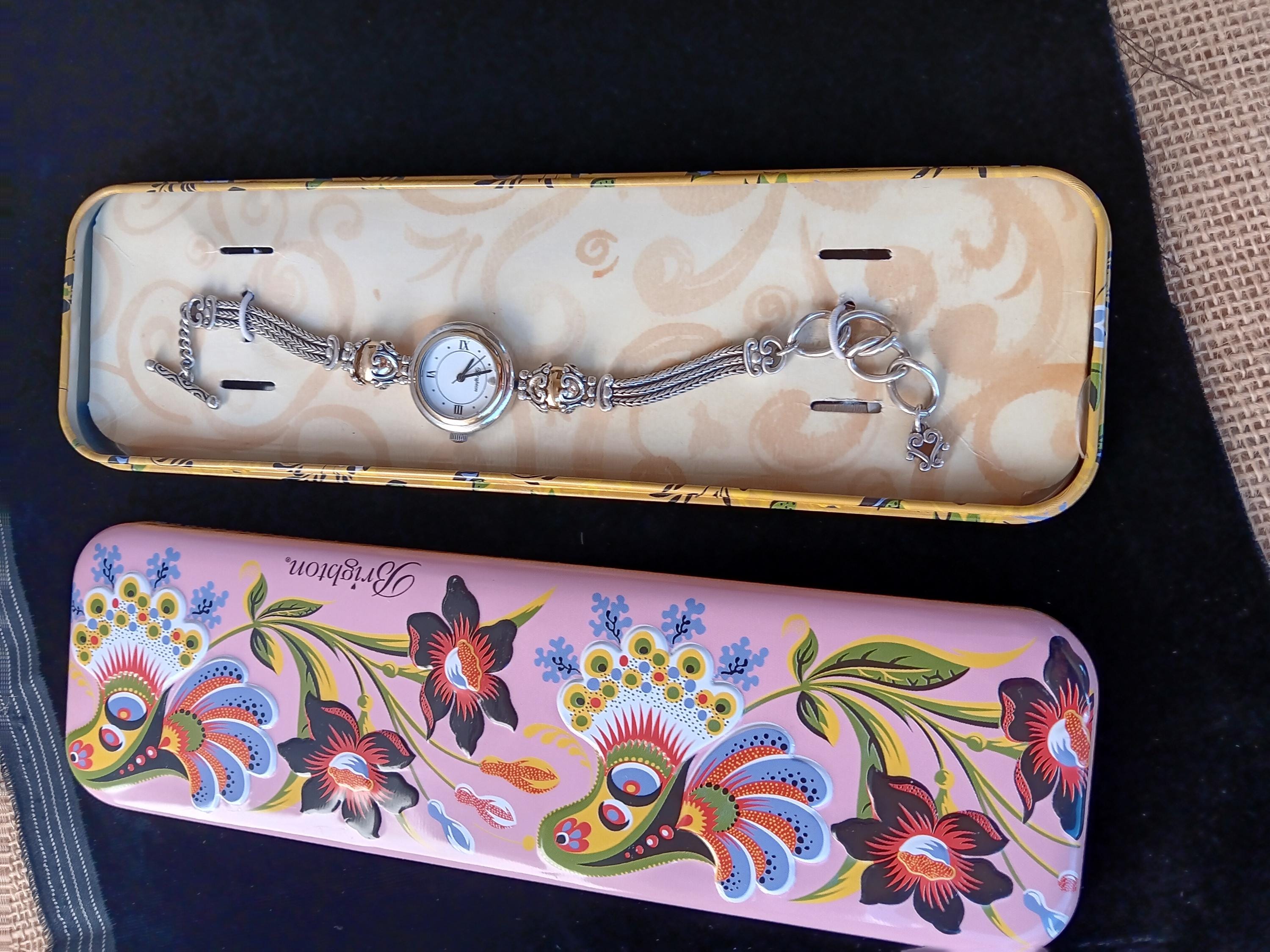 Genuine Brighton Watch With Metal Case, Silver Women display picture 1