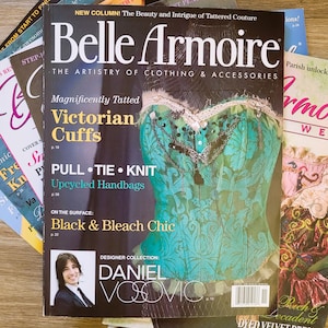 Belle Armoire 2008 and 2009 Magazines, Art to Wear, Clothing Jewelry Fashion Craft Magazines