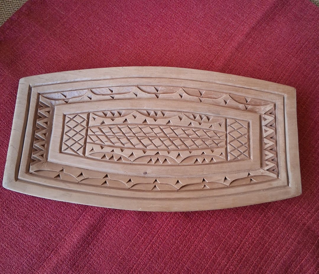 Wood Serving Tray, Hand Carved Tray, Decorative Wall Piece With Hanger ...
