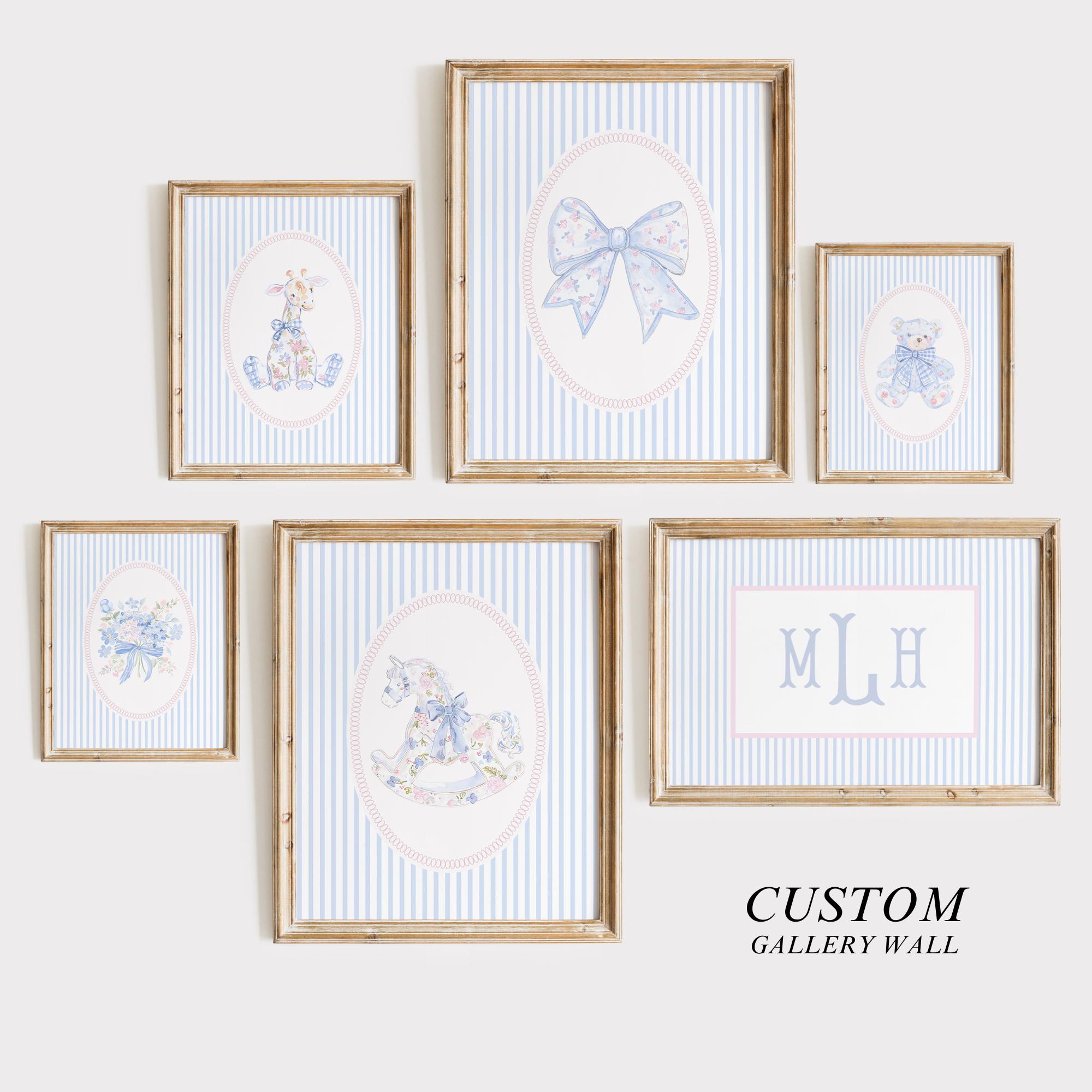CUSTOM Nursery Gallery Wall Baby Girl Nursery Prints Girl Nursery Wall ...