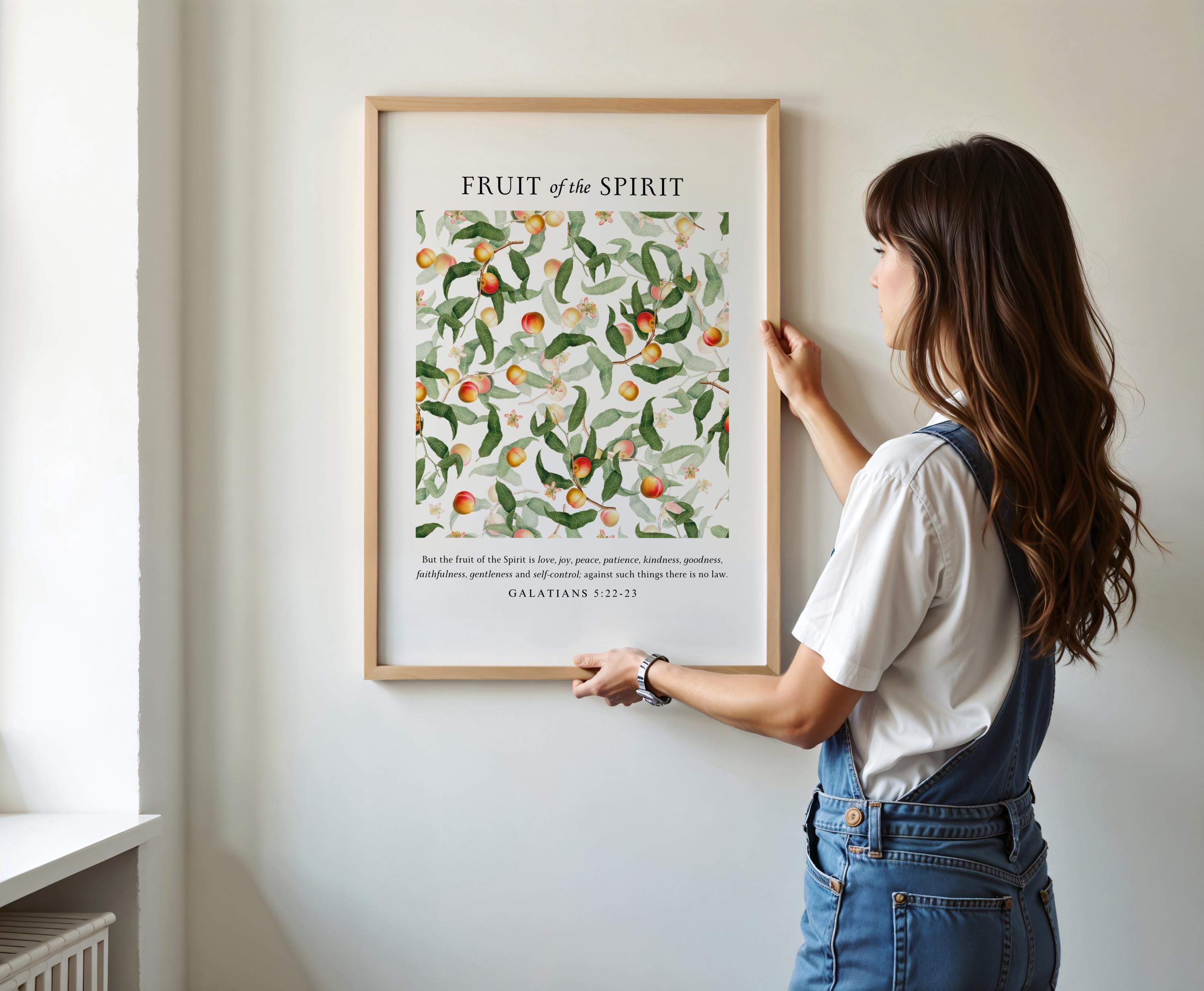 Fruit of the Spirit Wall Art Kitchen Decor Prints Kitchen Art Print ...