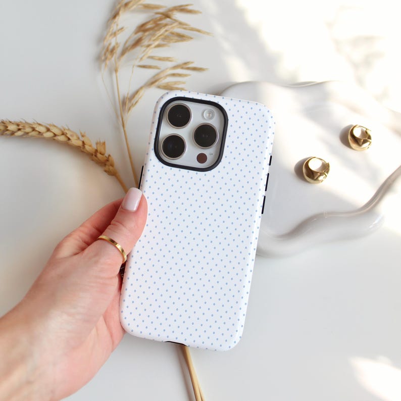iPhone 17 Air Case Coquette Handyhülle Handyhülle Blaue Schleife Handyhülle iPhone 16 Pro Max iPhone 14 Hülle Gingham Blaue Schleife Bild 14