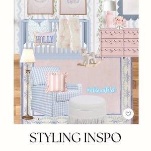 Baby Girl Nursery Prints Baby Girl Wall Art Chinoiserie Nursery Art Girly Nursery Wall Art Coquette Nursery Decor Grandmillenial Prints Pink