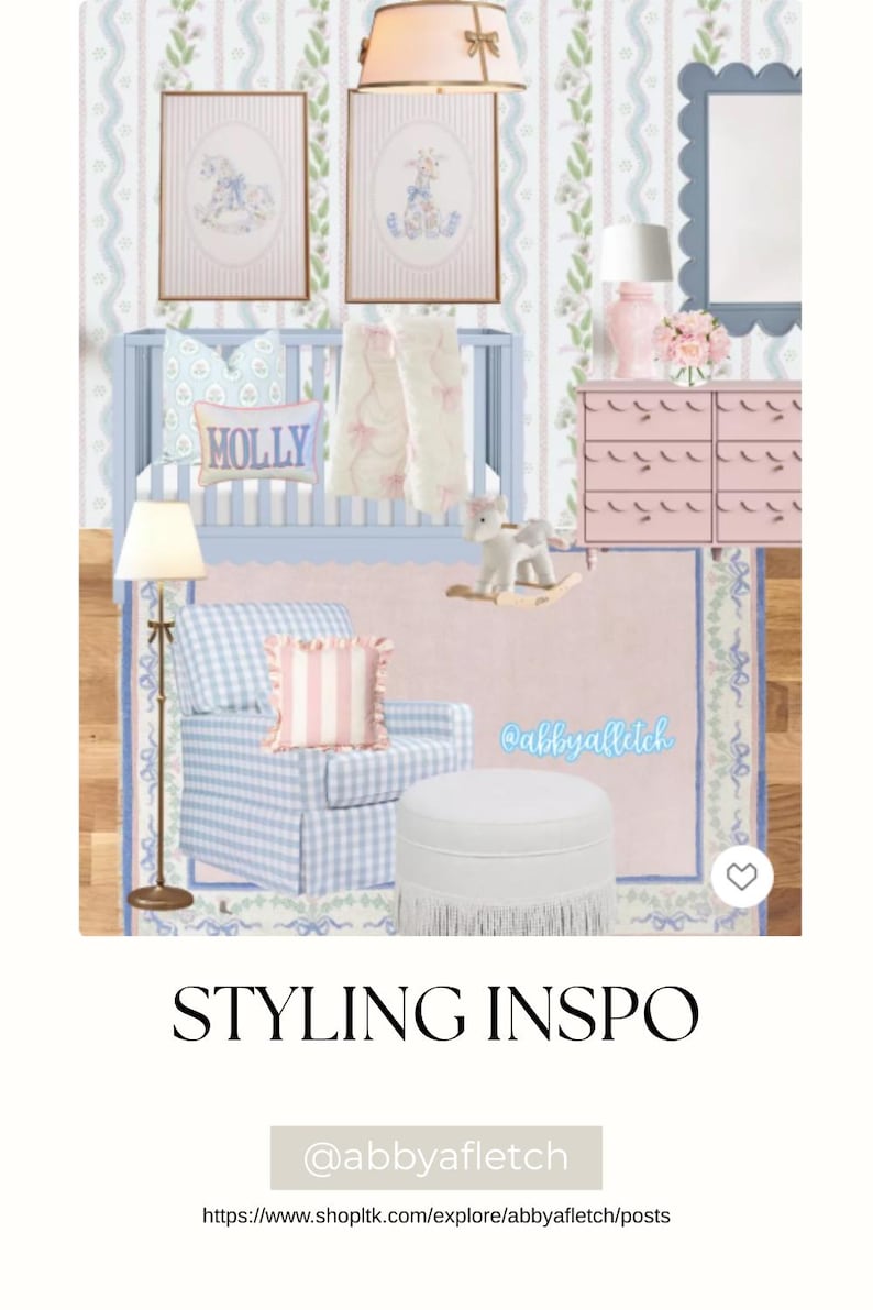 Baby Girl Nursery Prints Baby Girl Wall Art Chinoiserie Nursery Art Girly Nursery Wall Art Coquette Nursery Decor Grandmillenial Prints Pink