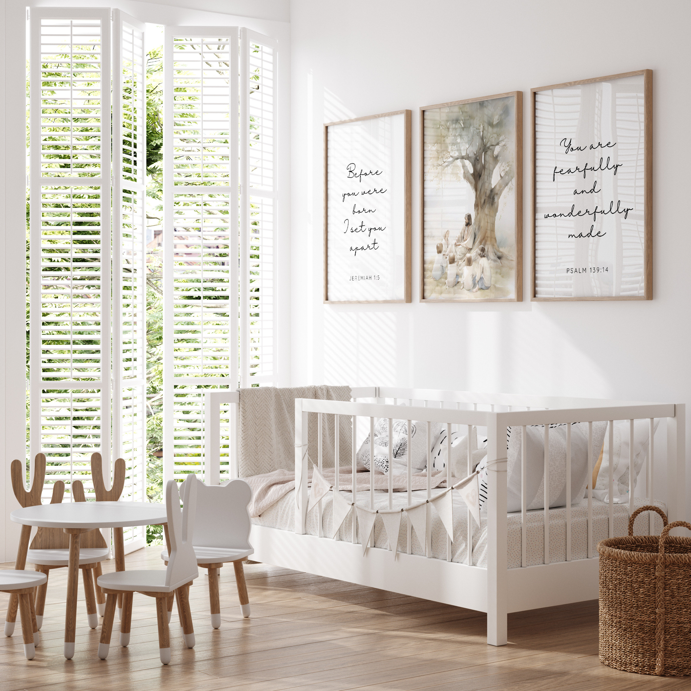 DIGITAL Christian Nursery Print Bible Verse Wall Art Neutral Nursery ...
