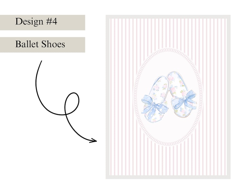 Baby Girl Nursery Prints Baby Girl Wall Art Chinoiserie Nursery Art Girly Nursery Wall Art Coquette Nursery Decor Grandmillenial Prints Pink #4 - Ballet shoes