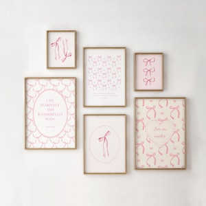 NUMÉRIQUE Coquette preppy chrétienne verset de la Bible Art mural rose Art mural chrétien Jolie coquette chrétienne noeud avec impression de chambre d&#39;enfant fille Écriture