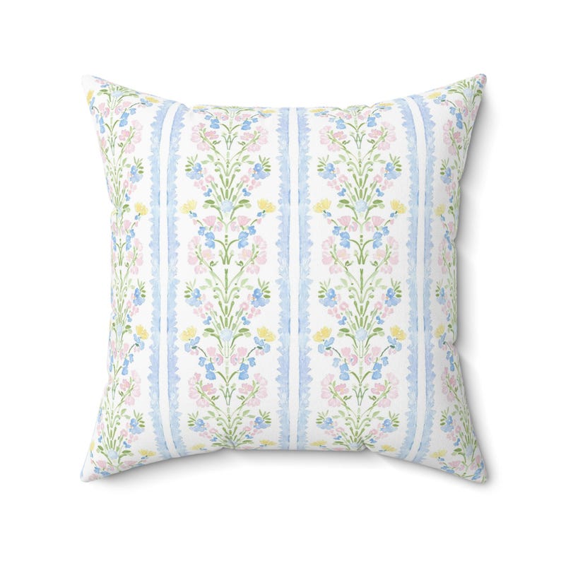 Lattice Floral Pillow Baby Girl Nursery Grandmillenial Decor Pillow Grandmillenial Baby Decor Grandmillenial Nursery Decor Girl Room Decore image 4