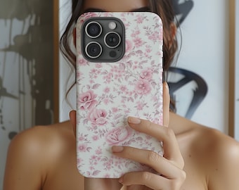 Love Shack Fancy Phone Case iPhone 16 Pro Pink Floral Case Cute Phone Case Loveshack Fancy iPhone Case Pink Floral iPhone Case 15 Pro Case