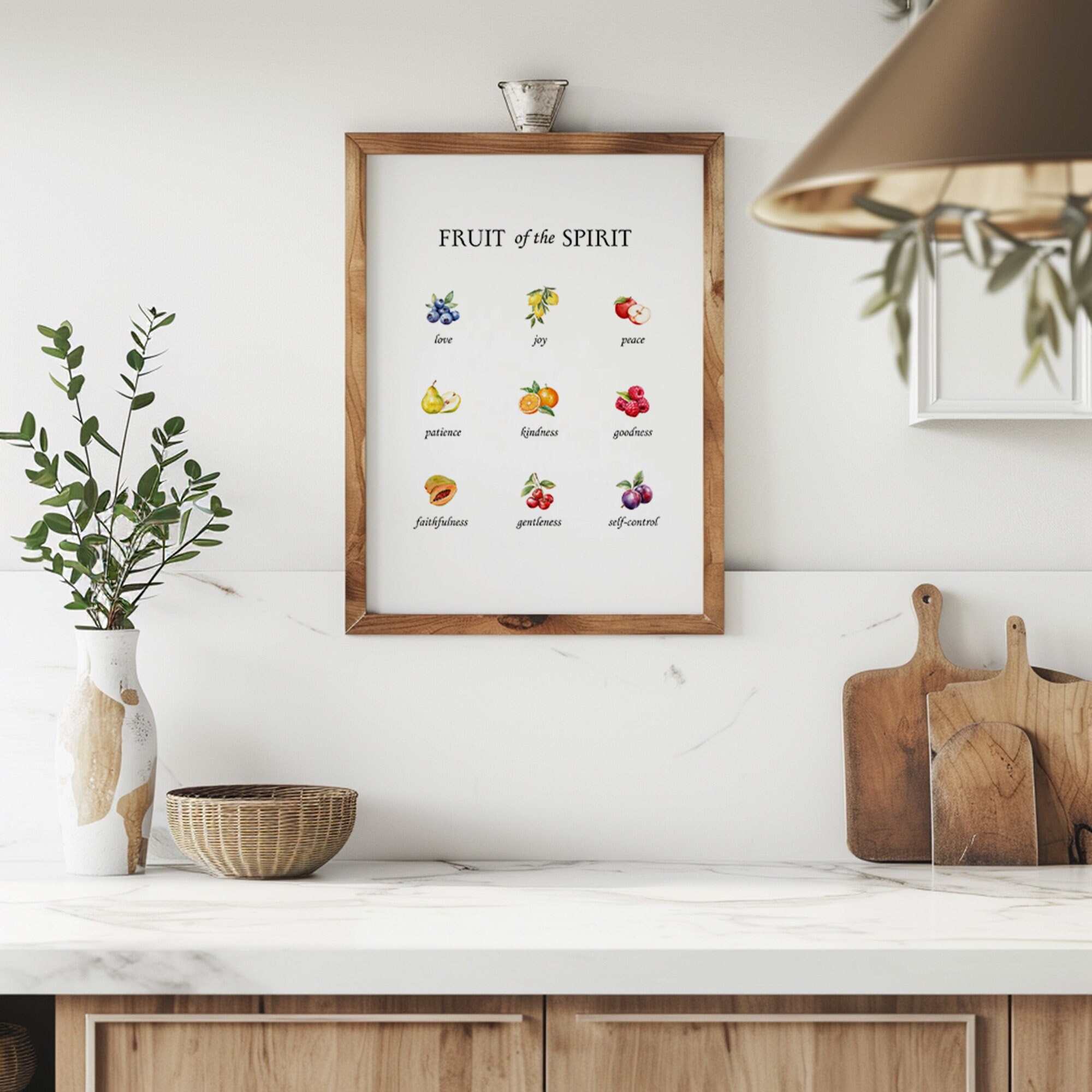 Fruit of the Spirit Wall Art Bible Verse Prints Christian Poster ...