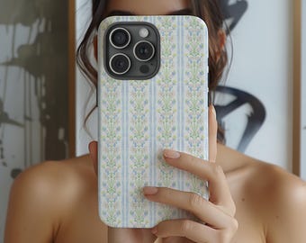 Grand Millennial Phone Case Gingham Phone Case Grandmillenial Phone Cases iPhone 16 Case Aesthetic Phone Case iPhone 15 Pro Max Case Floral