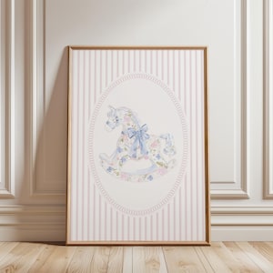 DIGITAL Grandmillenial Prints Baby Girl Wall Art Girly Nursery Wall Art Chinoiserie Nursery Coquette Nursery Grandmillenial Wall Decor Baby