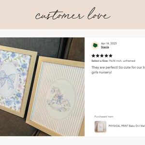 Baby Girl Nursery Prints Baby Girl Wall Art Chinoiserie Nursery Art Girly Nursery Wall Art Coquette Nursery Decor Grandmillenial Prints Pink image 9