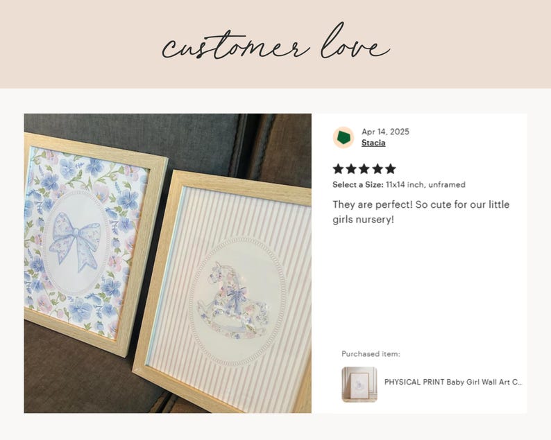 Baby Girl Nursery Prints Baby Girl Wall Art Chinoiserie Nursery Art Girly Nursery Wall Art Coquette Nursery Decor Grandmillenial Prints Pink image 9