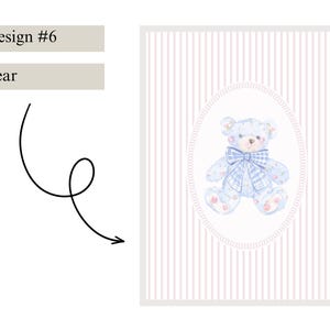 Baby Girl Nursery Prints Baby Girl Wall Art Chinoiserie Nursery Art Girly Nursery Wall Art Coquette Nursery Decor Grandmillenial Prints Pink #6 - Bear