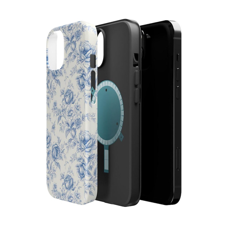 iPhone 17 Air Case Coquette Handyhülle Handyhülle Blaue Schleife Handyhülle iPhone 16 Pro Max iPhone 14 Hülle Gingham Blaue Schleife Bild 8