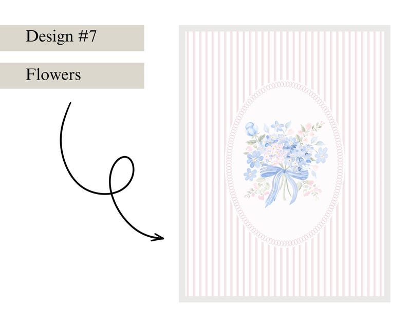Baby Girl Nursery Prints Baby Girl Wall Art Chinoiserie Nursery Art Girly Nursery Wall Art Coquette Nursery Decor Grandmillenial Prints Pink #7 - Flowers