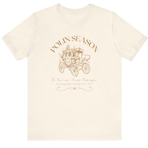 POLIN SEASON, Bridgerton tee shirt, Penelope Featherington, Colin&#39;s carriage ride, Bella+Canvas 3001