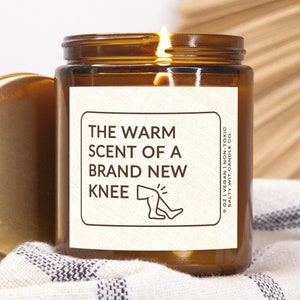 Knee Replacement Surgery Gift Box Funny Knee Surgery Gift Knee Surgery Candle Surgery Care Package Surgery Recovery Friend Surgery Gift Box image 1