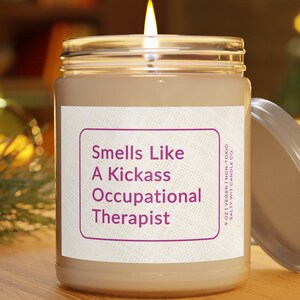 Occupational Therapist Gift OT Graduation Gift Occupational Therapy Gifts For Her Occupational Therapist Graduation Gifts Funny Vegan Candle