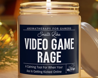 Funny Gamer Gift, Video Game Rage Candle, Gifts For Gamers, Gamer Boyfriend Gifts, Gift For Gamer Boyfriend, Gift For Video Game Lover