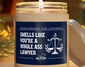 Law School Graduation Gift Lawyer Candle Law School Graduate Whole Ass Lawyer Law School Student Gifts For Lawyers Funny Lawyer Candle