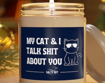 Funny Cat Candle | Gift For Cat Owner | Cat Lover Gifts | Cat Mom | Cat Mom Gifts | Funny Cat Owner Gift | Gifts For Cat Owners | Cat Candle
