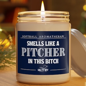 Softball Pitcher Candle | Softball Gifts | College Softball | Softball Player | Softball Mom | Fast Pitch | Softball Coach | Softball Team